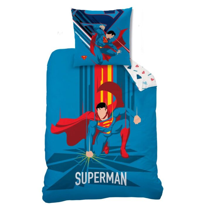 Superman Quilt Cover Set - Single Bed Size