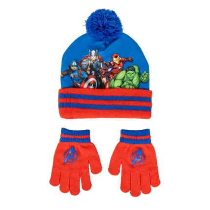 Avengers Team kids Hat and Gloves Set