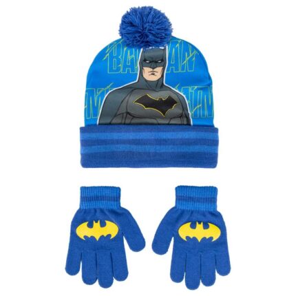 Batman Blue kids Hat and Gloves Set