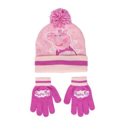 Peppa Pig Kids Hat and Gloves Set