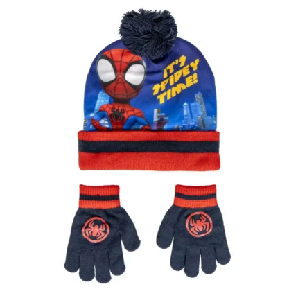 Spidey Spiderman kids Hat and Gloves Set